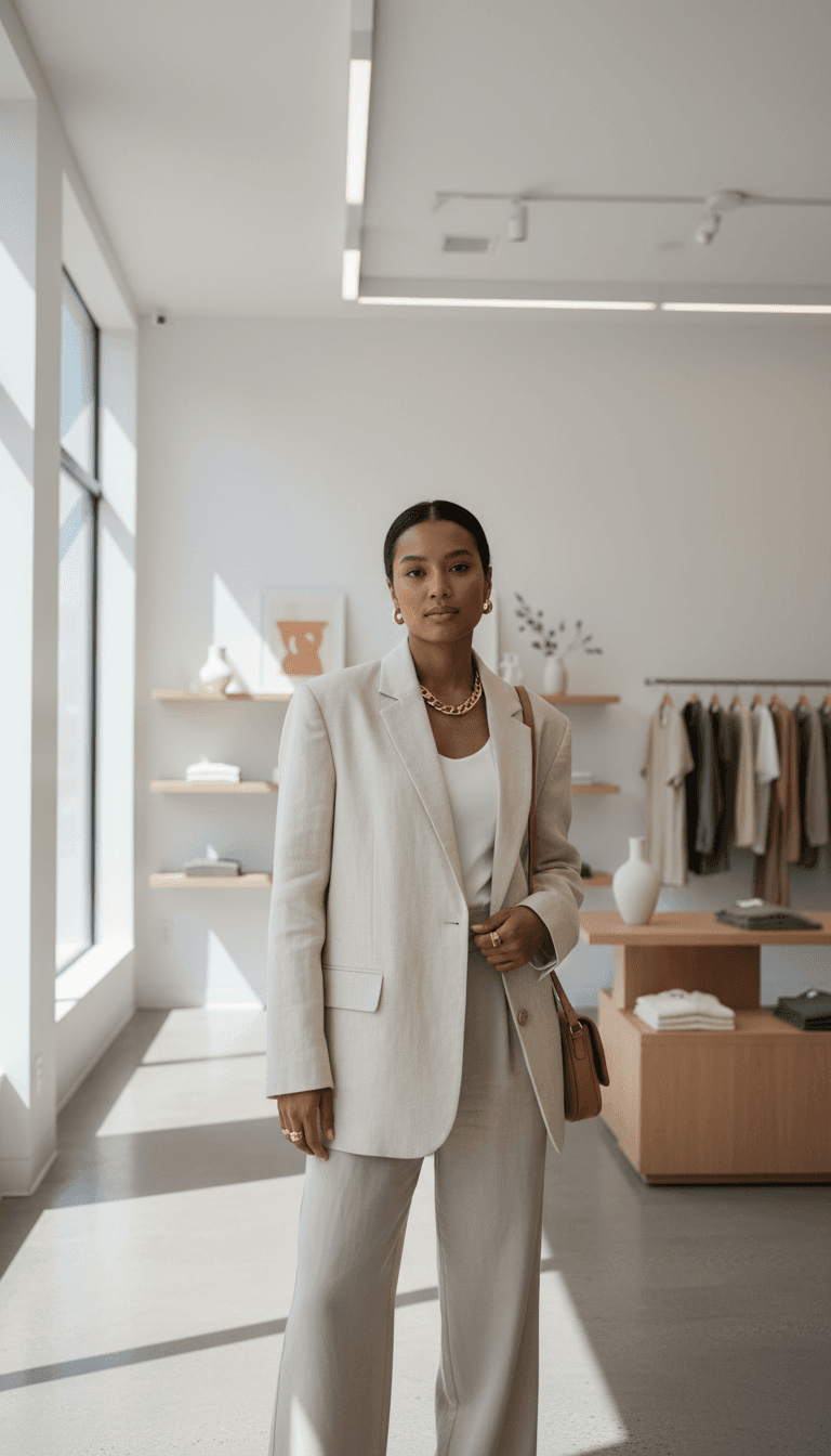 AI model showcasing clothing on virtual runway